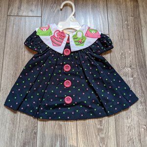 NWT Baby Girl (3M) - Chelsea Collar Navy Dress